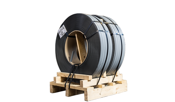 Coil of steel strap