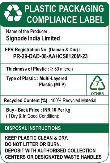 EPR Label from Silvassa