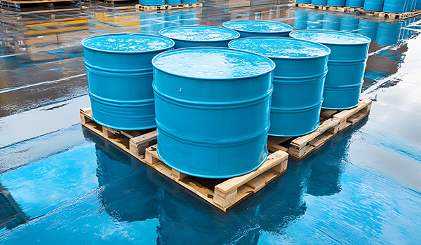 Drums on pallet