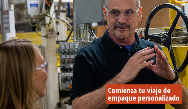 Iniciar el recorrido del embalaje