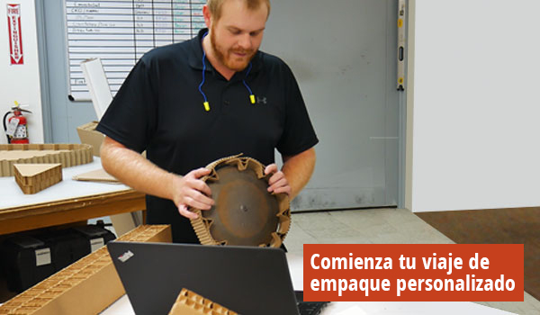 Iniciar el recorrido del embalaje